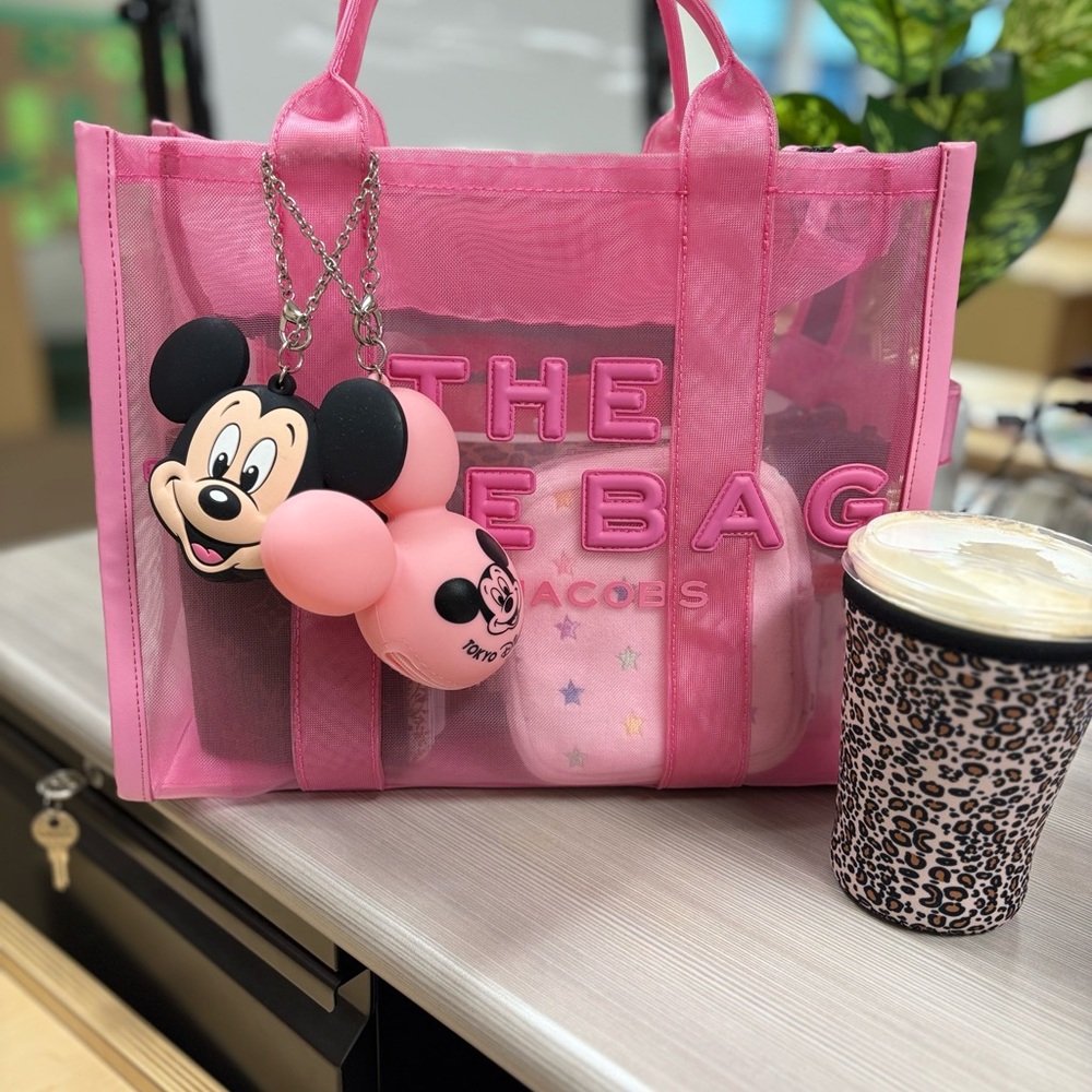 Marc Jacobs Vibrant Pink Transparent Tote